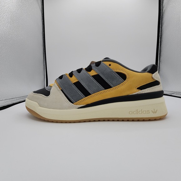 Adidas Originals Forum 2000 Shoes Mens 10 Black Oat Off‎ White Leather NEW main image 8